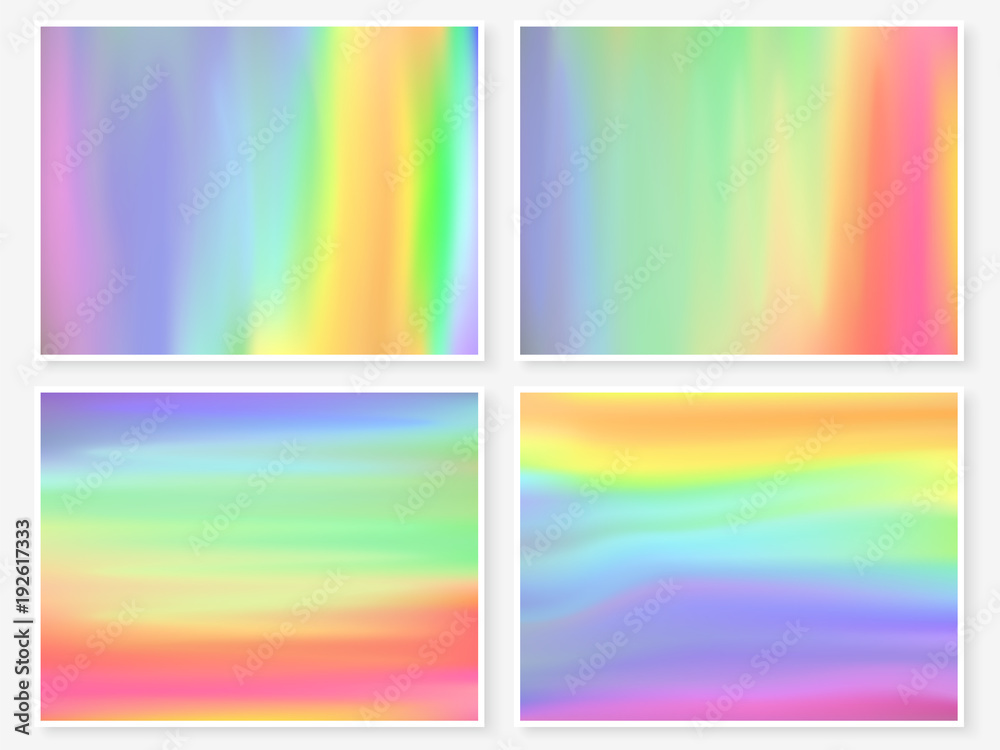 Naklejka premium Holographic background multicolor texture rainbow