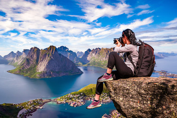 Nature photographer Norway Lofoten archipelago.