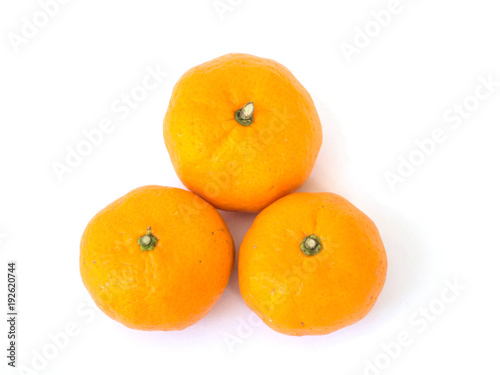 Tangerine, white background