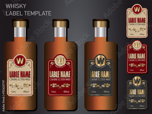 Whisky label template