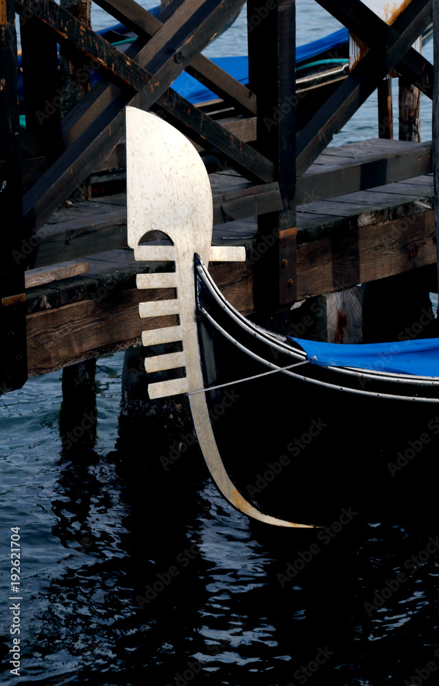 GONDOLA Boat is a Symbol of Venice Island in Italy