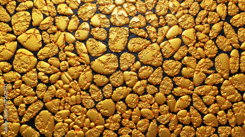 3d illustration of gold sand photo