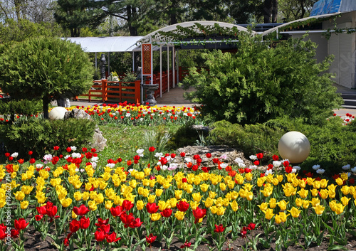 Central park in Anapa. Krasnodar Krai. Russia