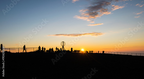 un classico tramonto sul globo di Caponord photo