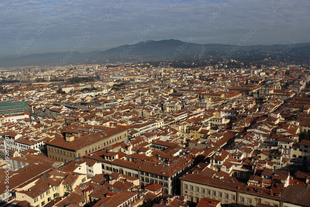  panorama Florencia desde la Cupula de la Catedral de Santa María del Fiore