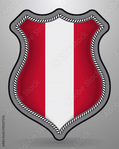 Flag of Austria. Vector Badge and Icon