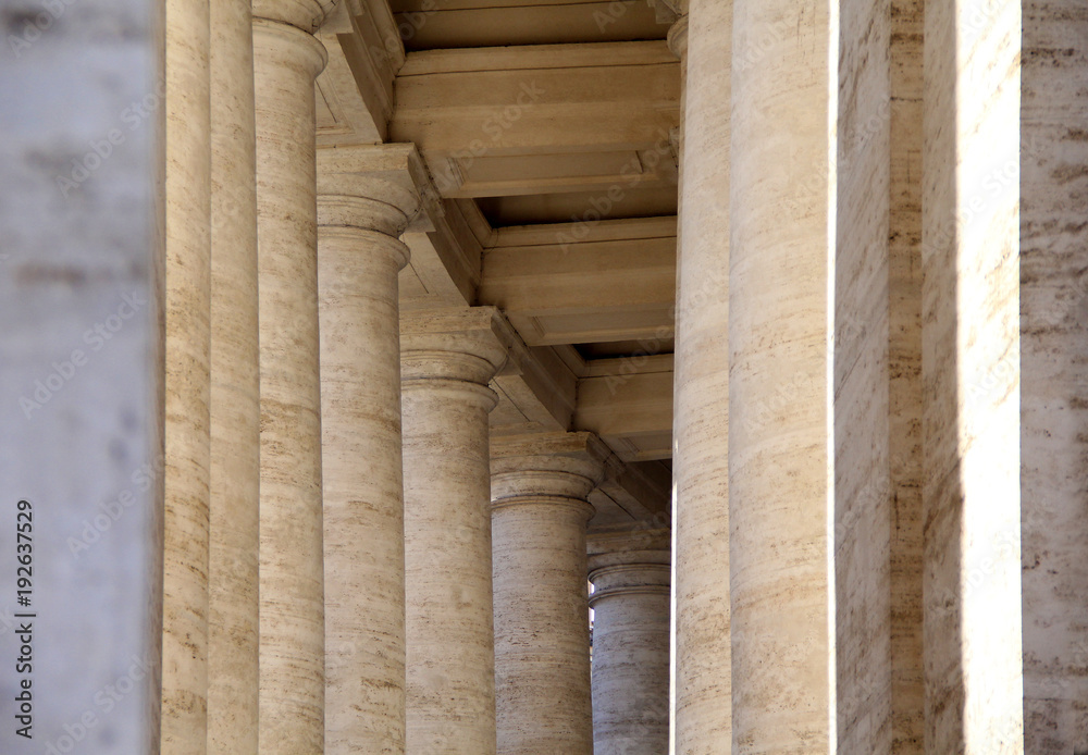A details of old walls and ancient columns in Rome, Italy in form of abstract background. A details of old walls and ancient columns in Rome, Italy in form of abstract background.