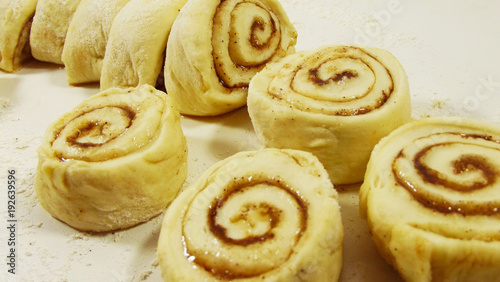 Prepare delicious homemade cinnamon buns.