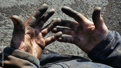 dirty hands men, fuel oil