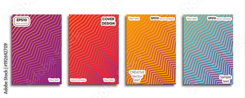 Creative colored cover. Cover design.