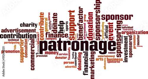 Patronage word cloud