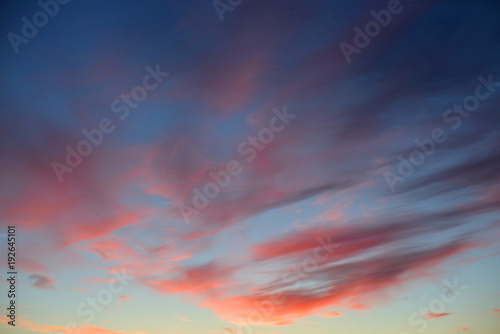 Clouds at sunset. © konstan