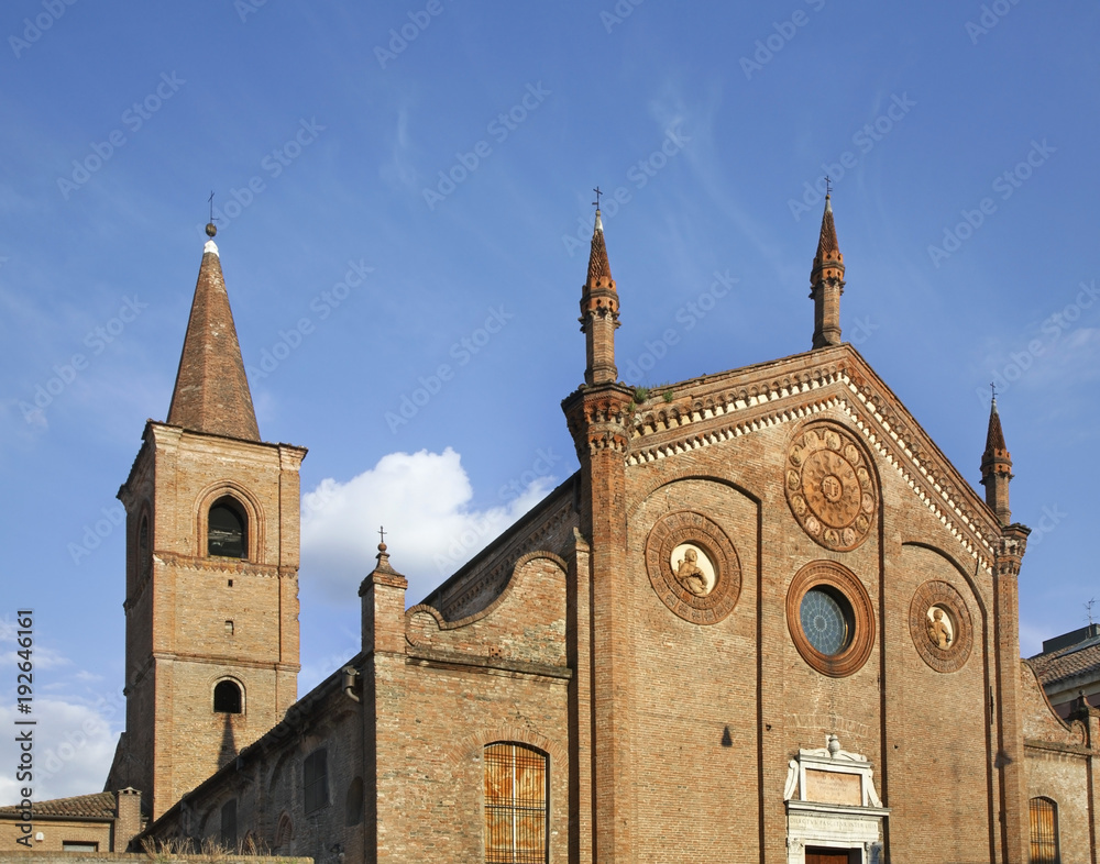 Church of St. Stephen in Ferrara. Italy