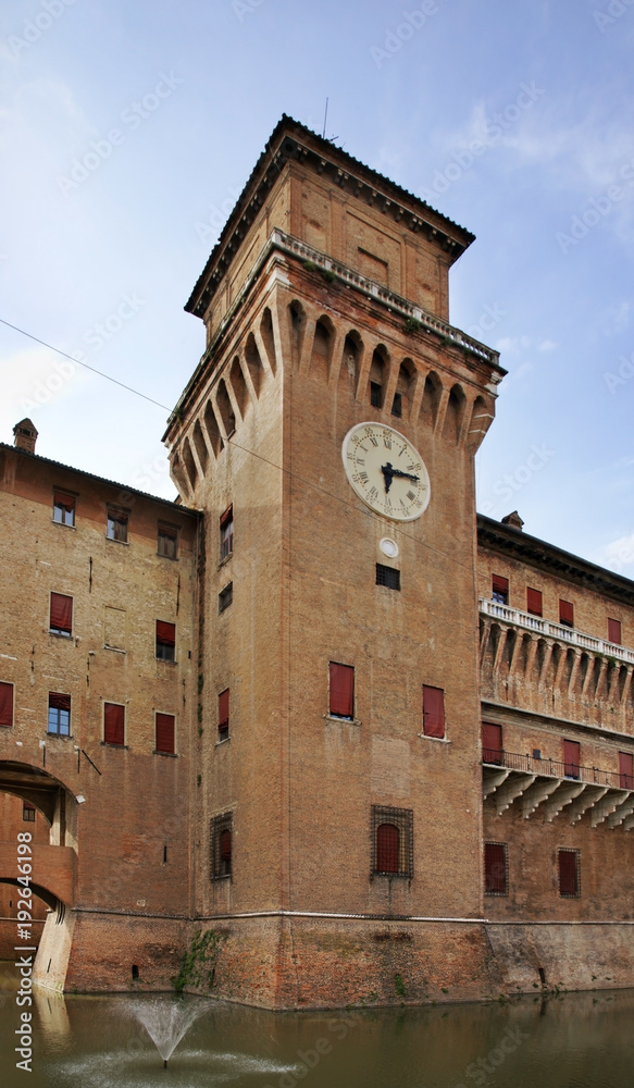 Castle of St. Michael - Castello Estense in Ferrara. Italy