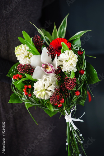 nice bouquet in the hands