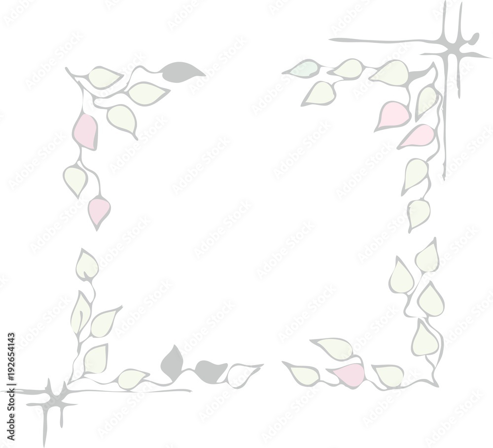 Vector frame of the leaves Vector frame of the leaves