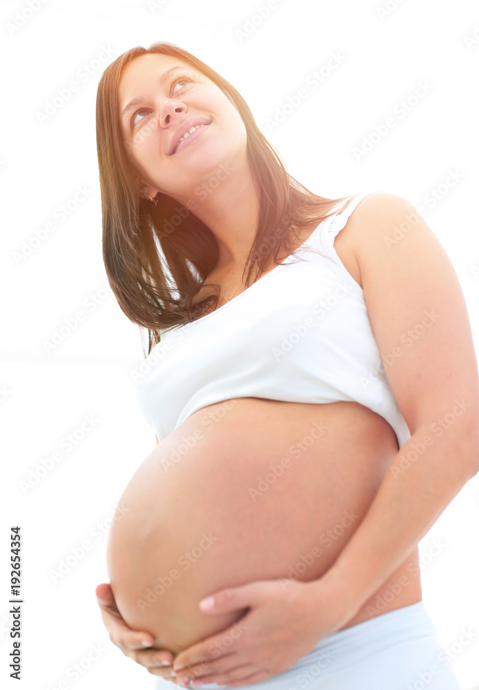 portrait of a dreaming pregnant woman portrait of a dreaming pregnant woman