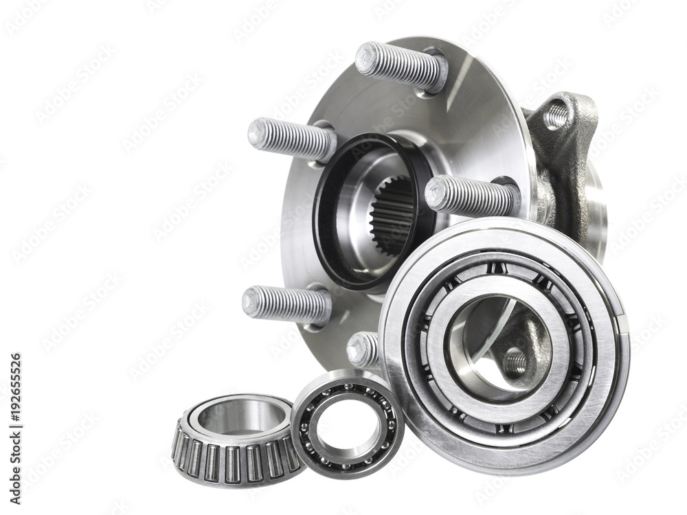 Group bearings and rollers (automobile components) for the engine and chassis suspension