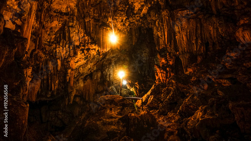 Cave near Semuc Champey in Guatemala. photo