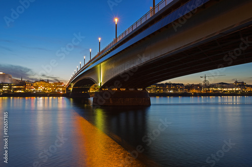 Bonn, Kennedybrücke am Abend photo