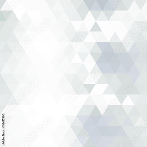 White and gray abstract pattern. Background in Geometric style. Mesh of rhombus or triangles. Mosaic template for your design. Paper texture. Clean place for your headline.