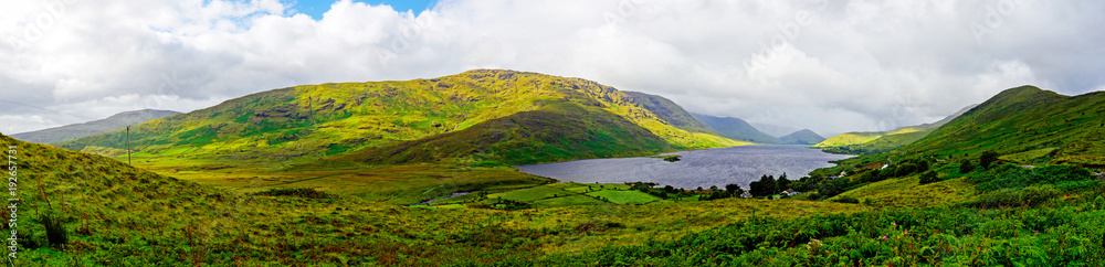 Landscape of Lough Mask in Counties Galway and Mayo in Ireland, UK.
