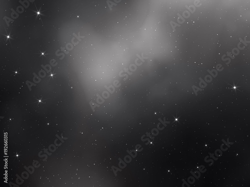 abstract space vector dark background with stars nebula