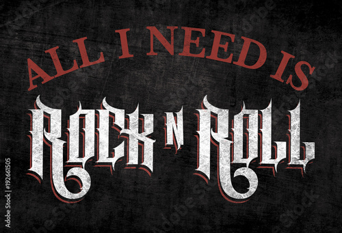 rock graphic for t shirt