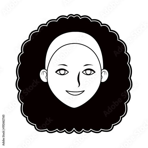 Beautiful woman cartoon icon vector illustration graphic design