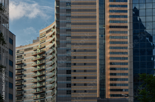 Buildings and skyscrapers in Mecidiyekoy, Sisli district of Istanbul.