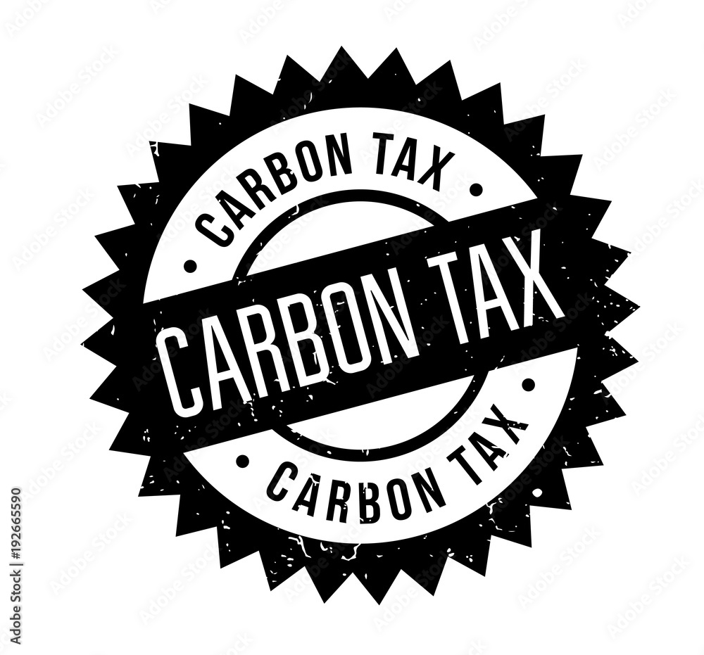 Carbon Tax rubber stamp. Grunge design with dust scratches. Effects can be easily removed for a clean, crisp look. Color is easily changed.