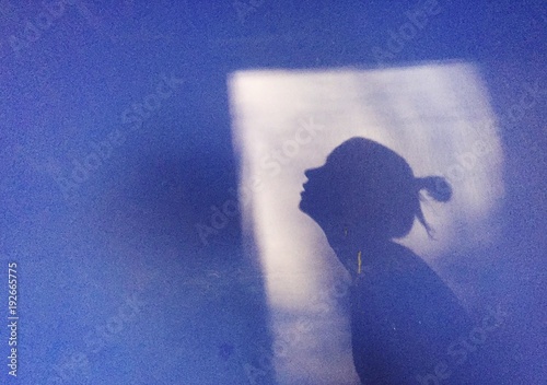 silhouette ombra donna speranza photo