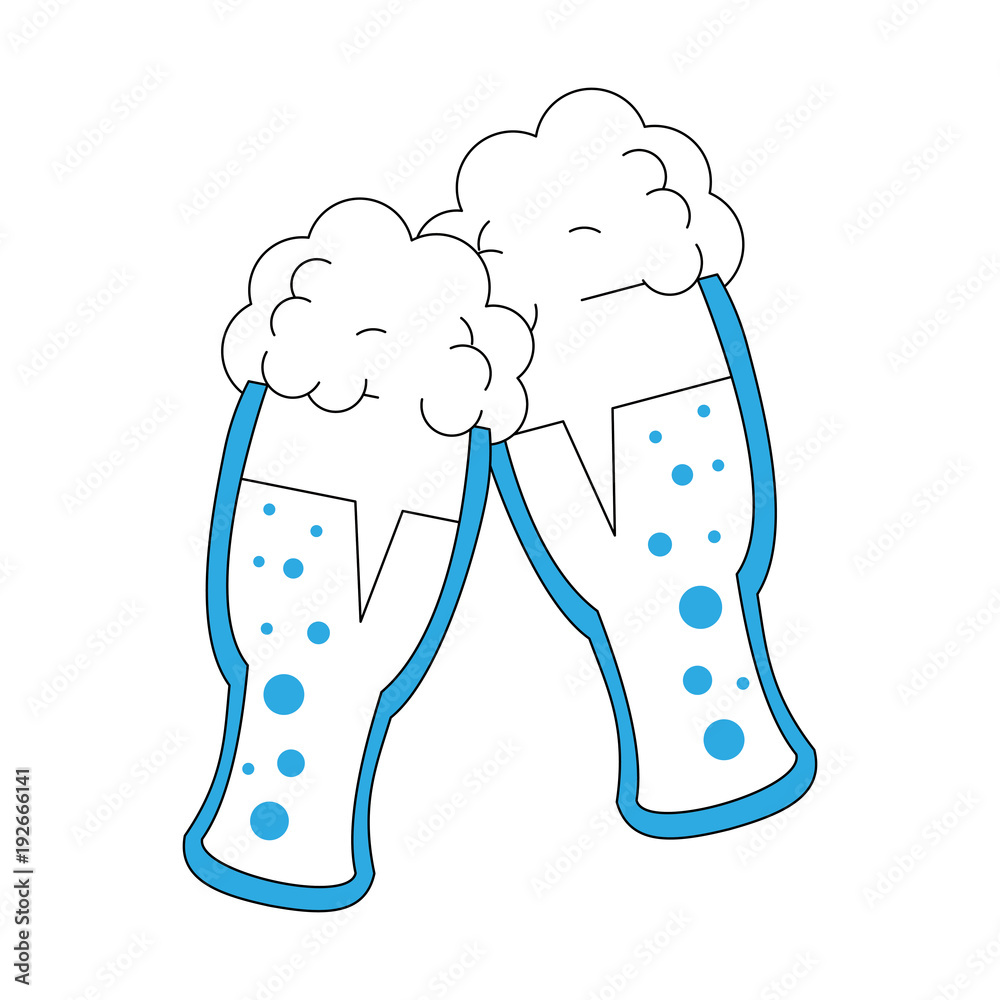 Beers glass cup icon vector illustration graphic design
