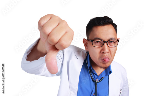 Funny Doctor Thumb Down Gesture