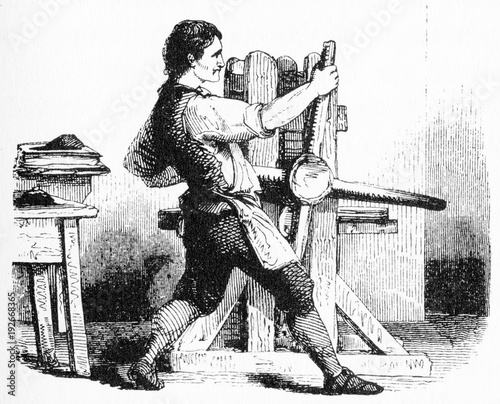 copper plate press