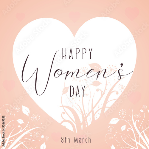 Decorative Women's Day background