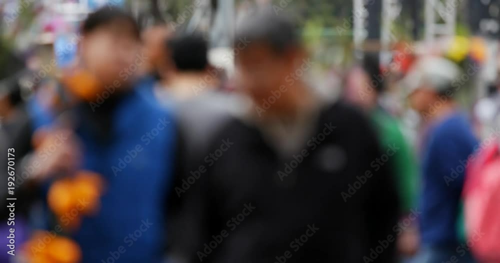 Blur view of lunar new year market Blur view of lunar new year market