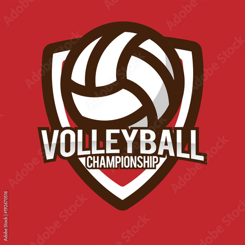 Volleyball Championship Emblem Logo