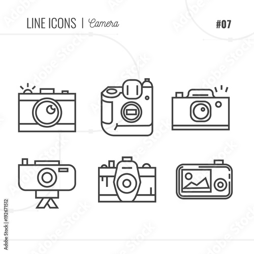 Wallpaper Mural Line Icon of Photo, Isolated Object. Line icons set. Torontodigital.ca