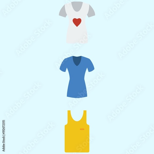 Icons about Man Clothes with sleeveless and shirt