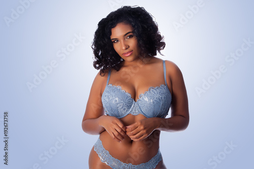 Картината върху платно Sexy happy woman in lingerie