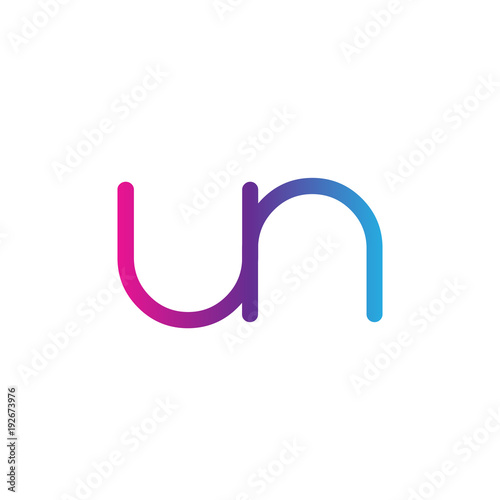initial letter rounded logo modern, colorful gradient