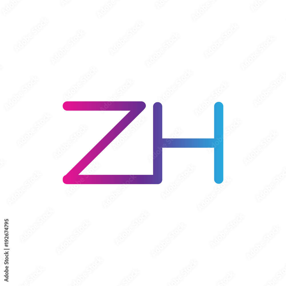 initial letter rounded logo modern, colorful gradient initial letter rounded logo modern, colorful gradient