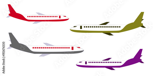Vector airplane Icon. Isolated on a background photo