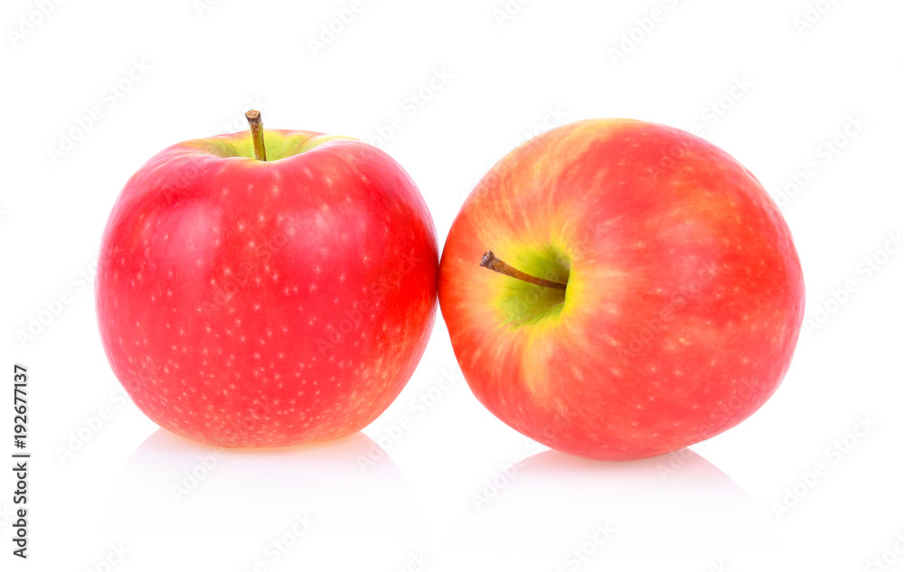 pink lady apples isolated on white background pink lady apples isolated on white background