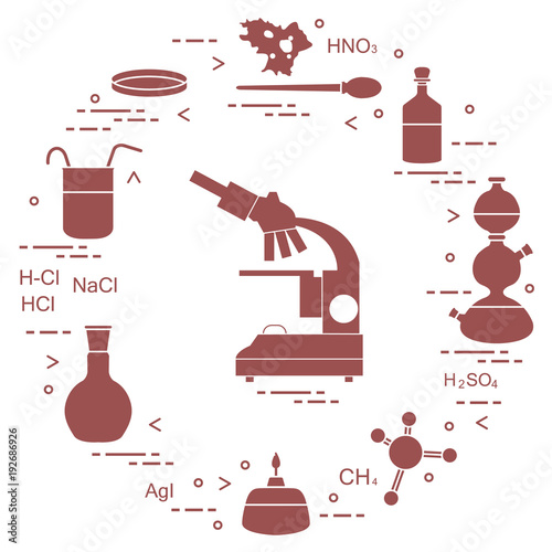 Chemistry scientific, education elements.