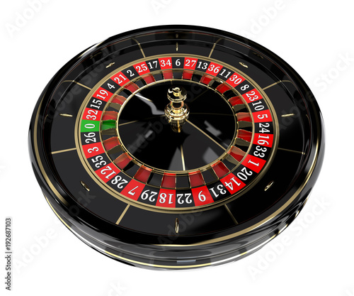 Casino roulette wheel 3D