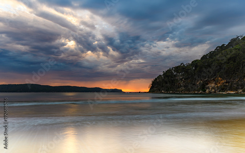 Cloudy Sunrise Seascape