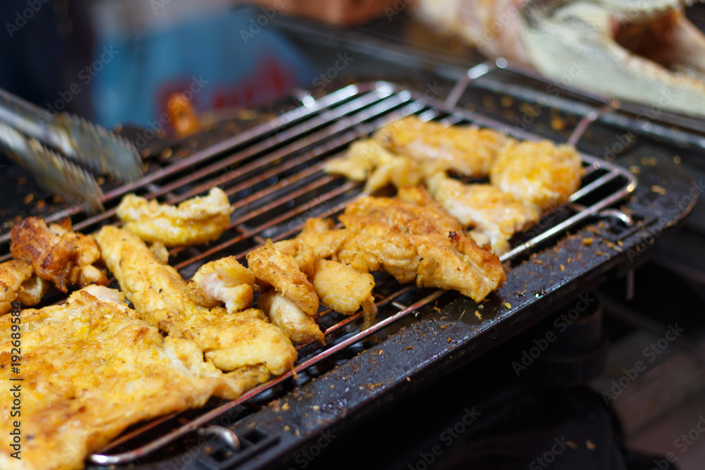 traditional vietnamese cusine at night food market in Ho Chi Minh City, Saigon, Vietnam