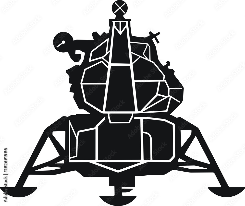 Apollo Lunar Module Stock Vector | Adobe Stock